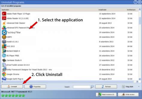 Click Uninstall. . How to uninstall techloq